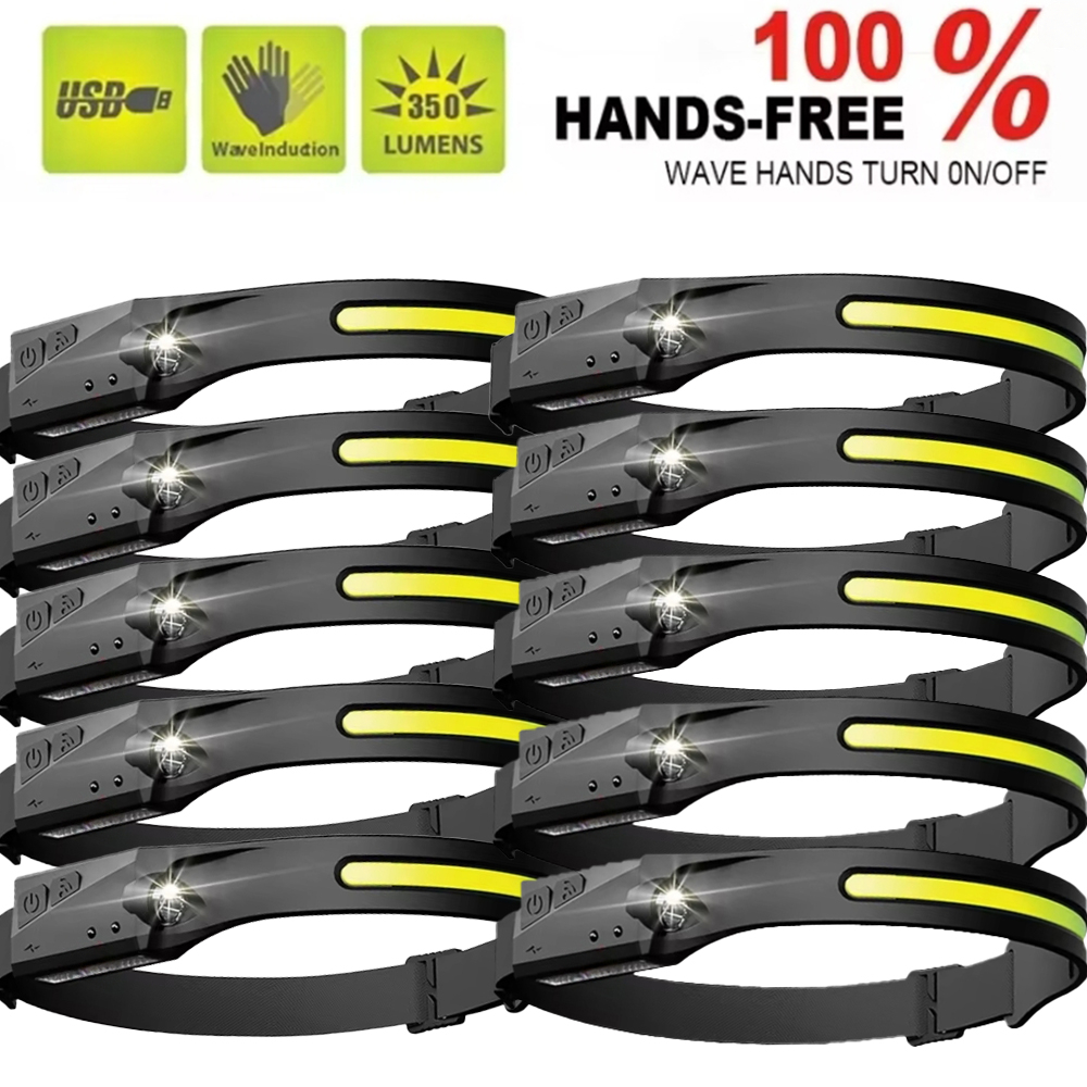 Outdoor Power Head - LED Sensor Headlamp Camping Search Light