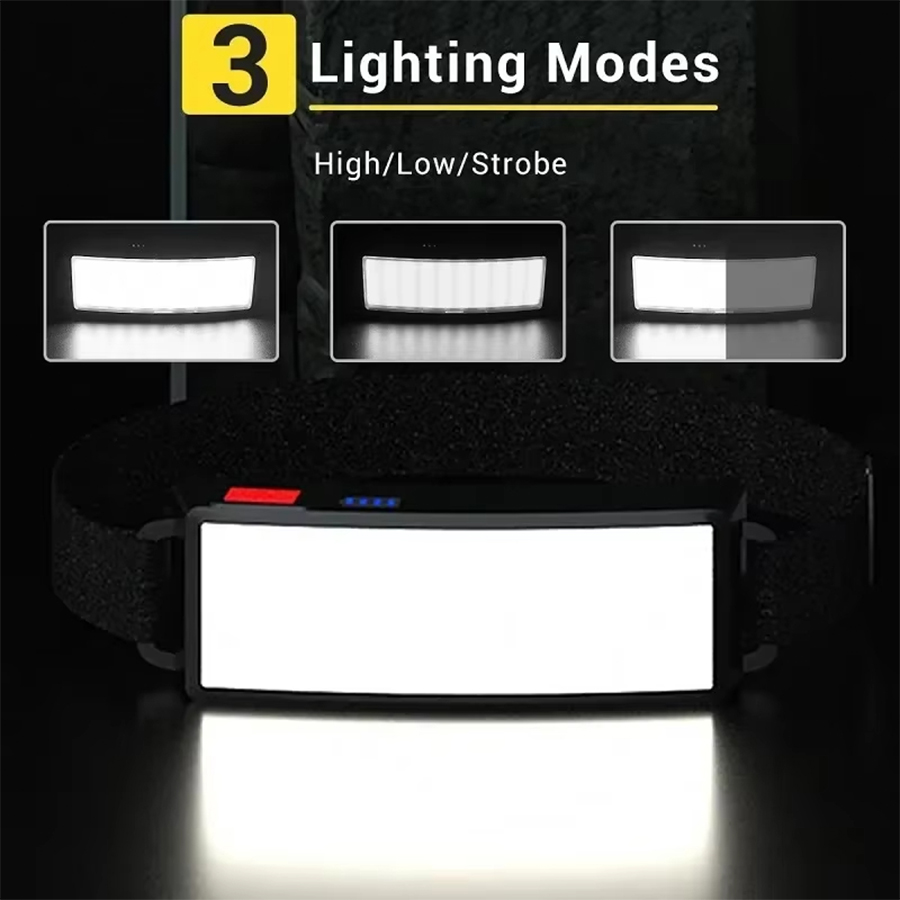 Powerful COB LED Headlamp USB  - Outdoor Power Head บทวิจารณ์และราคา