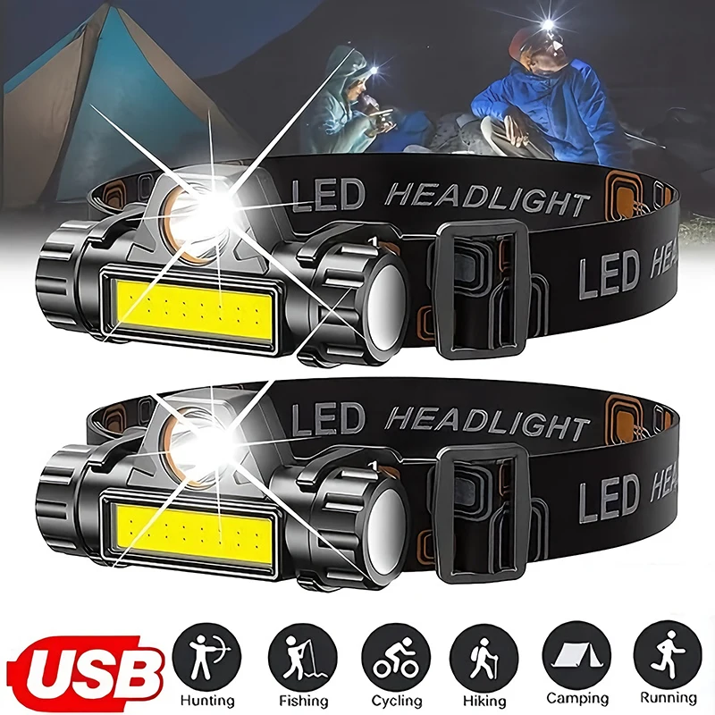 Rechargeable COB LED USB Headl - Outdoor Power Head บทวิจารณ์และราคา