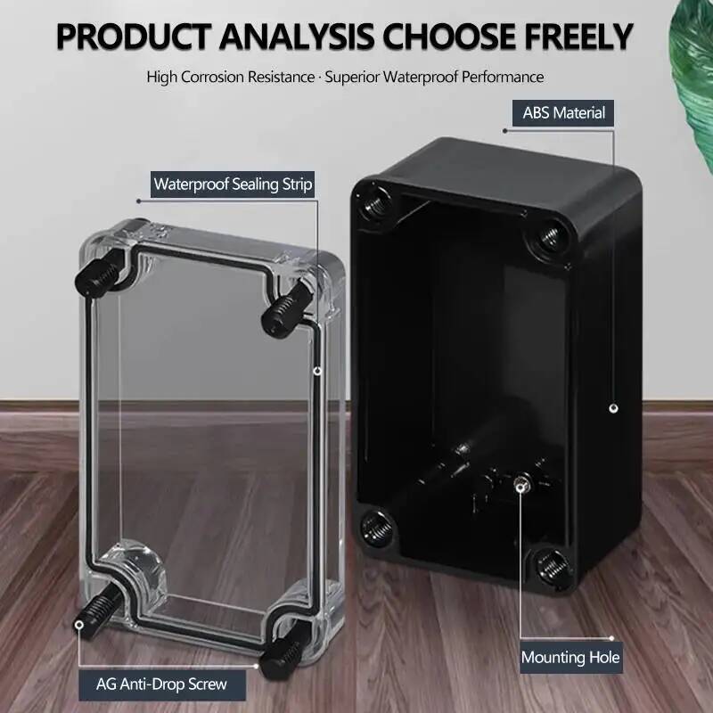 2pcs Transparent Cover Waterpr - Outdoor Power Supply Box บทวิจารณ์และราคา