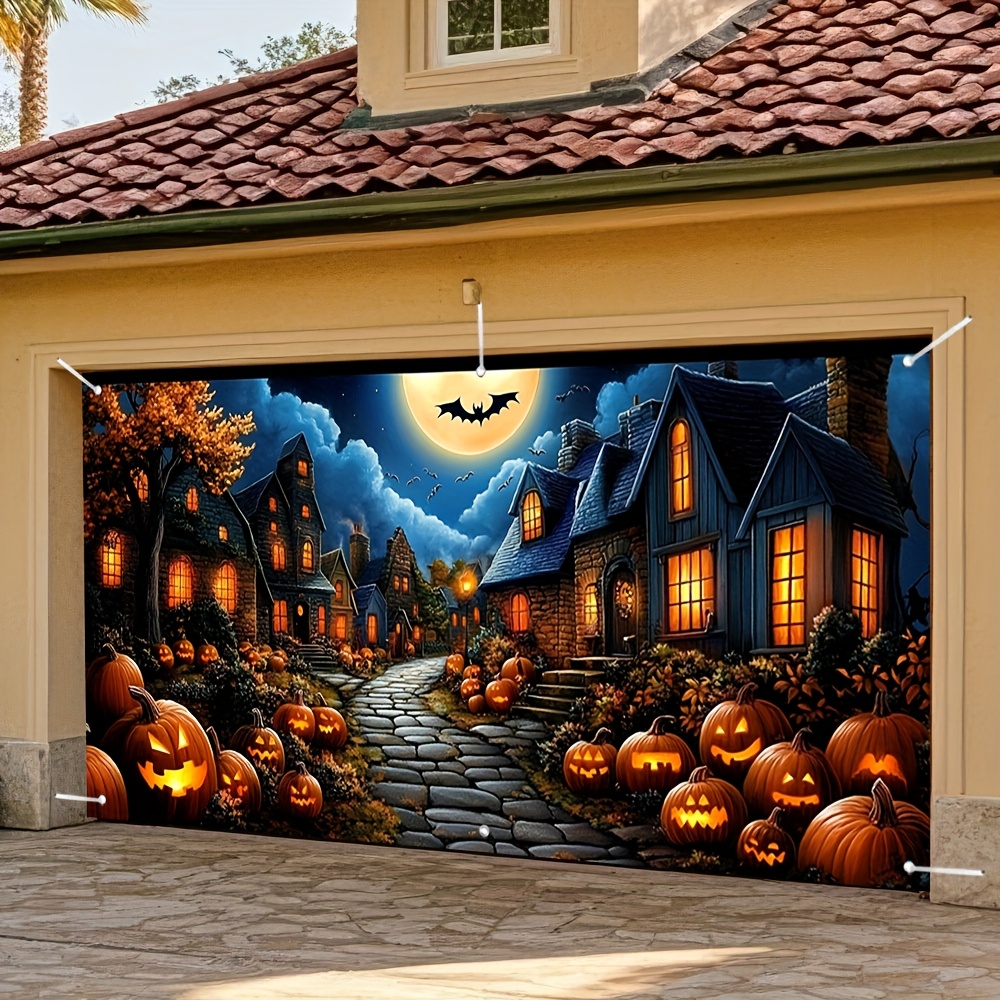 1pc 2D Flat Halloween Banner B - Outdoor Power Jack บทวิจารณ์และราคา