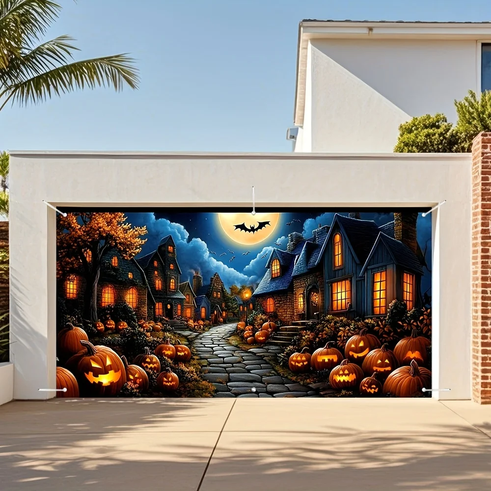1pc 2D Flat Halloween Banner B - Outdoor Power Jack บทวิจารณ์และราคา