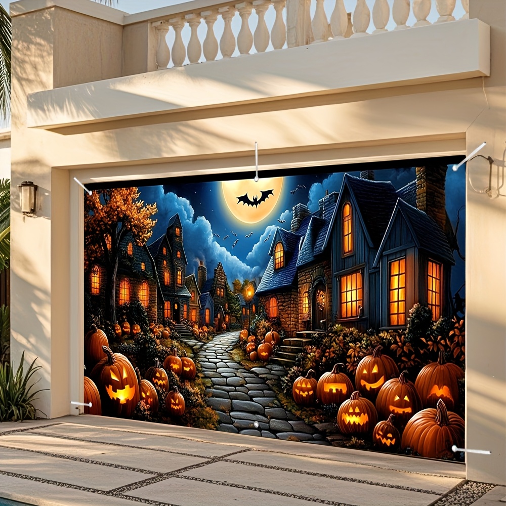 1pc 2D Flat Halloween Banner B - Outdoor Power Jack บทวิจารณ์และราคา