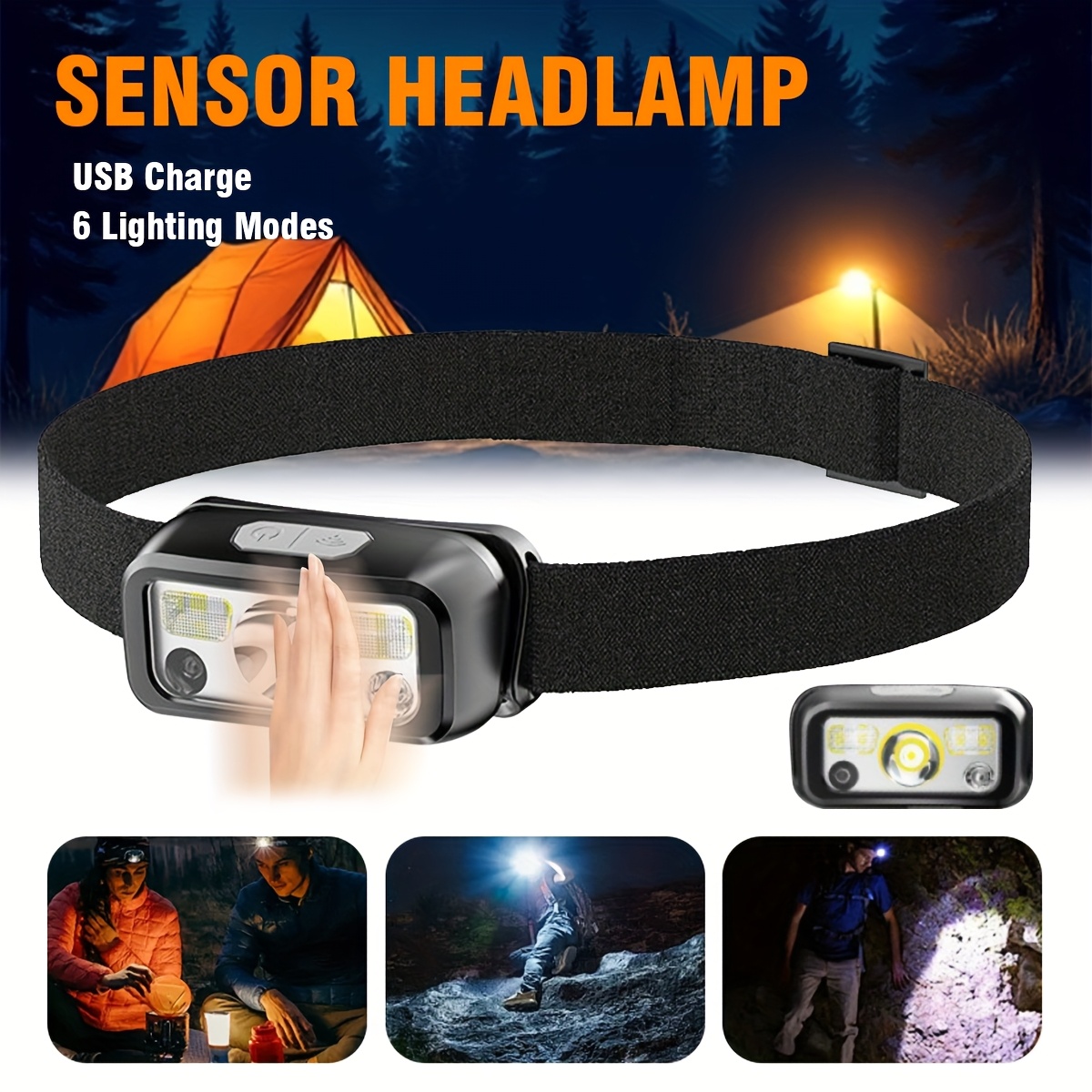 Powerful COB LED Sensor Headla - Outdoor Power Head บทวิจารณ์และราคา