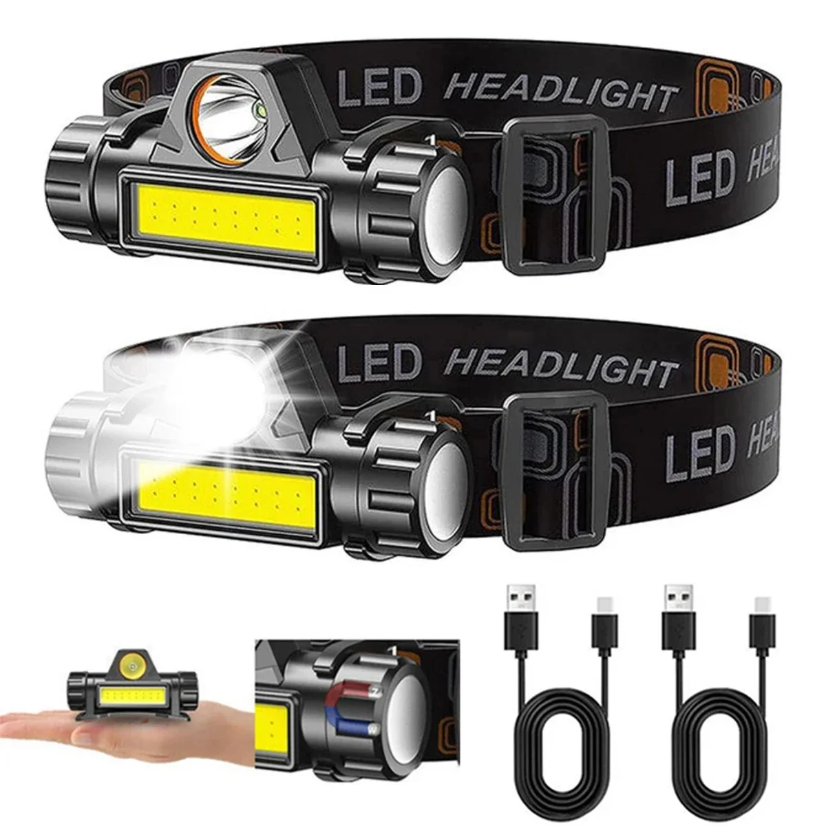 1-3PCS Rechargeable COB LED He - Outdoor Power Head บทวิจารณ์และราคา