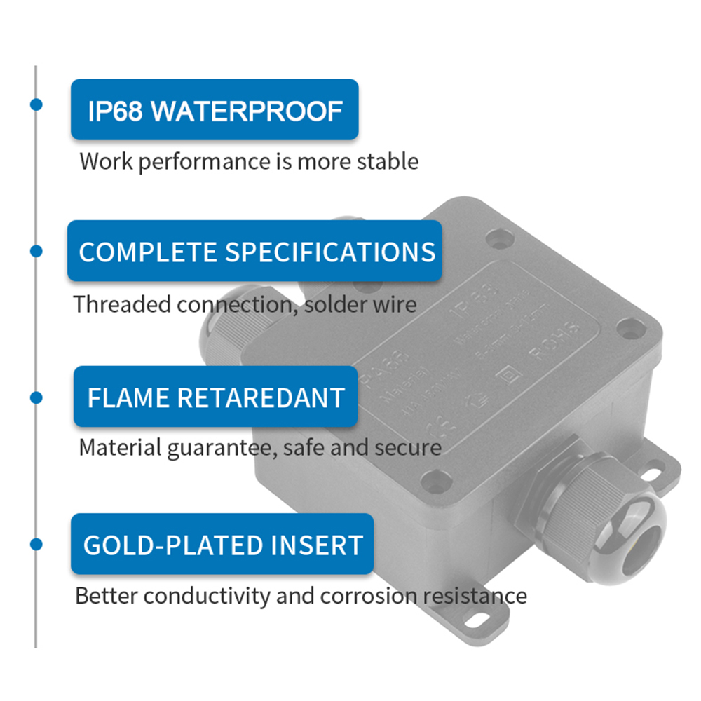 IP68 Outdoor Waterproof Juncti - Outdoor Power Supply Box บทวิจารณ์และราคา