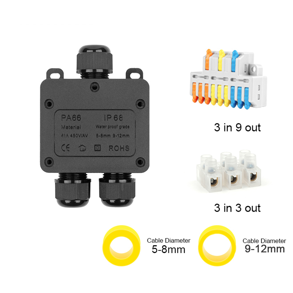 IP68 Outdoor Waterproof Juncti - Outdoor Power Supply Box บทวิจารณ์และราคา