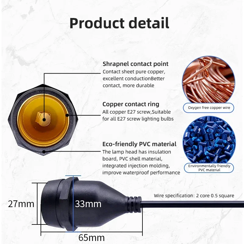 Universal E27 Lamp Head Power  - Outdoor Power Head บทวิจารณ์และราคา