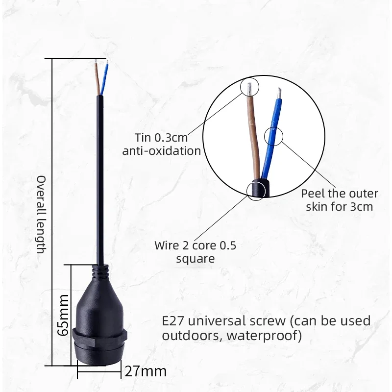 Universal E27 Lamp Head Power  - Outdoor Power Head บทวิจารณ์และราคา