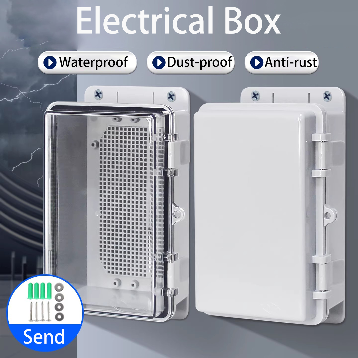 IP66 Waterproof Grey/Transpare - Outdoor Power Supply Box บทวิจารณ์และราคา