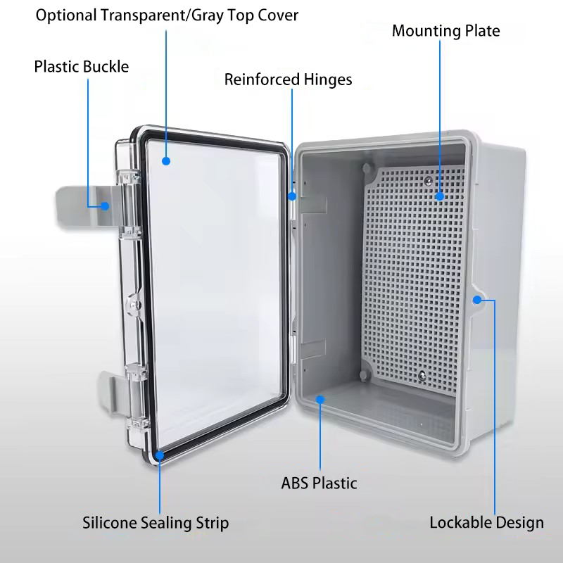 IP66 Waterproof Grey/Transpare - Outdoor Power Supply Box บทวิจารณ์และราคา