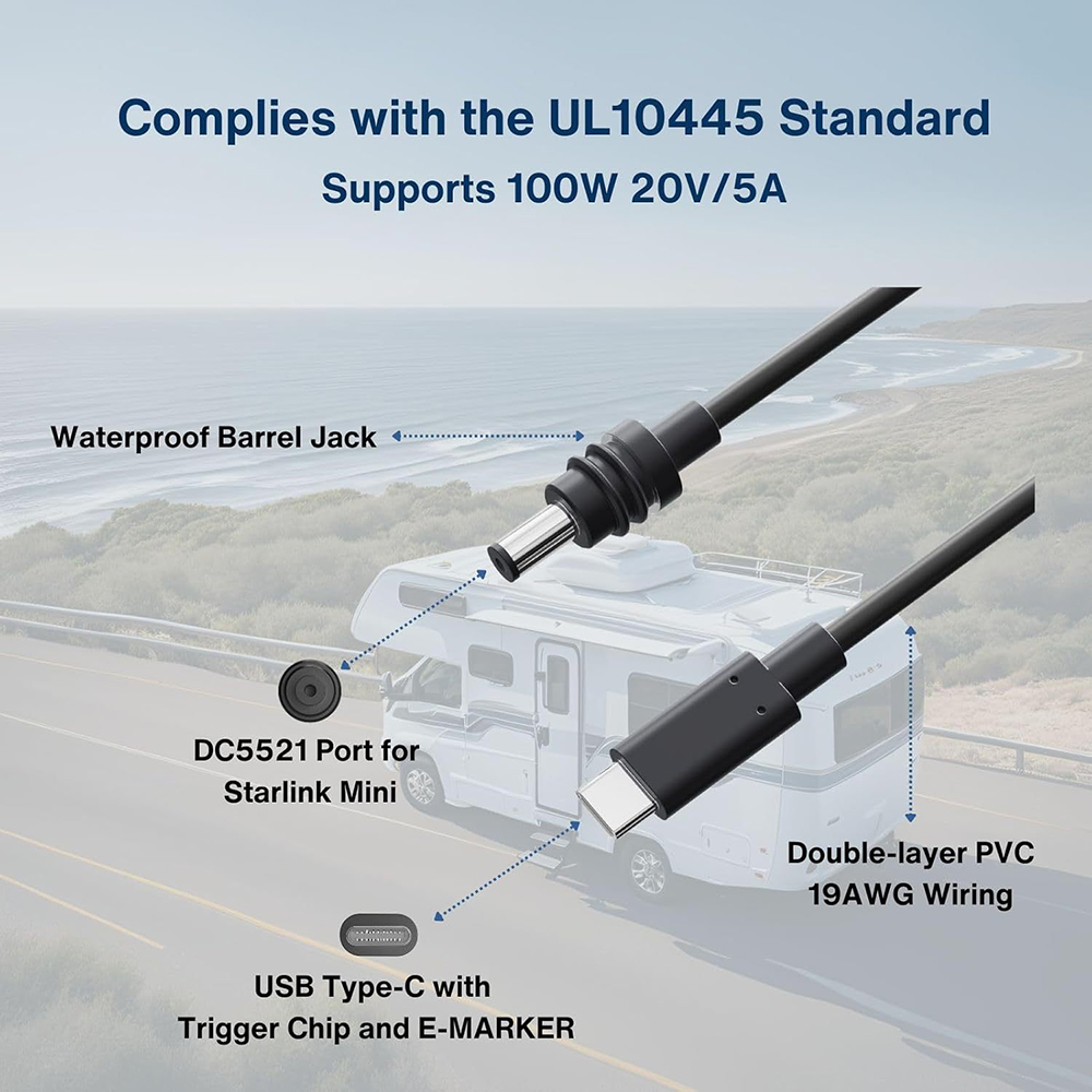 2m USB C to PD Power Cable for - Outdoor Power Jack บทวิจารณ์และราคา