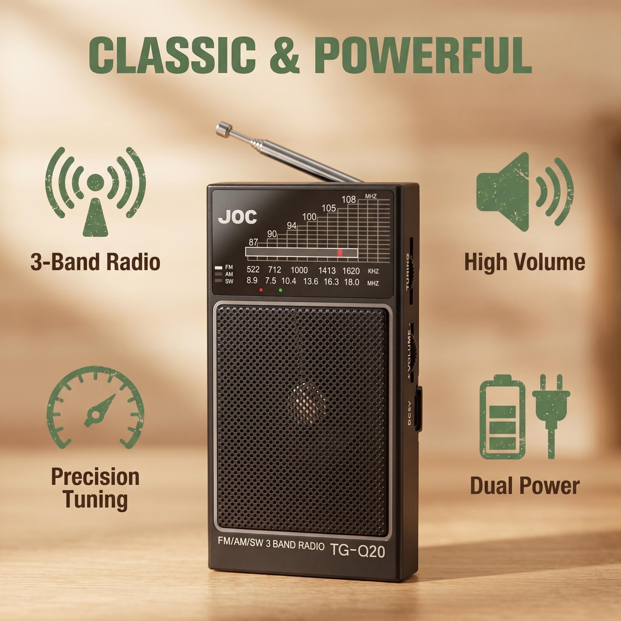 Multi-Band Rechargeable Radio, - Outdoor Power Jack บทวิจารณ์และราคา