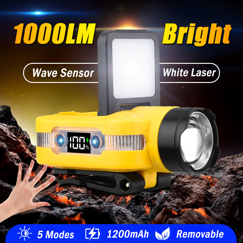1000LM Sensor Headlamp USB C R - Outdoor Power Head บทวิจารณ์และราคา