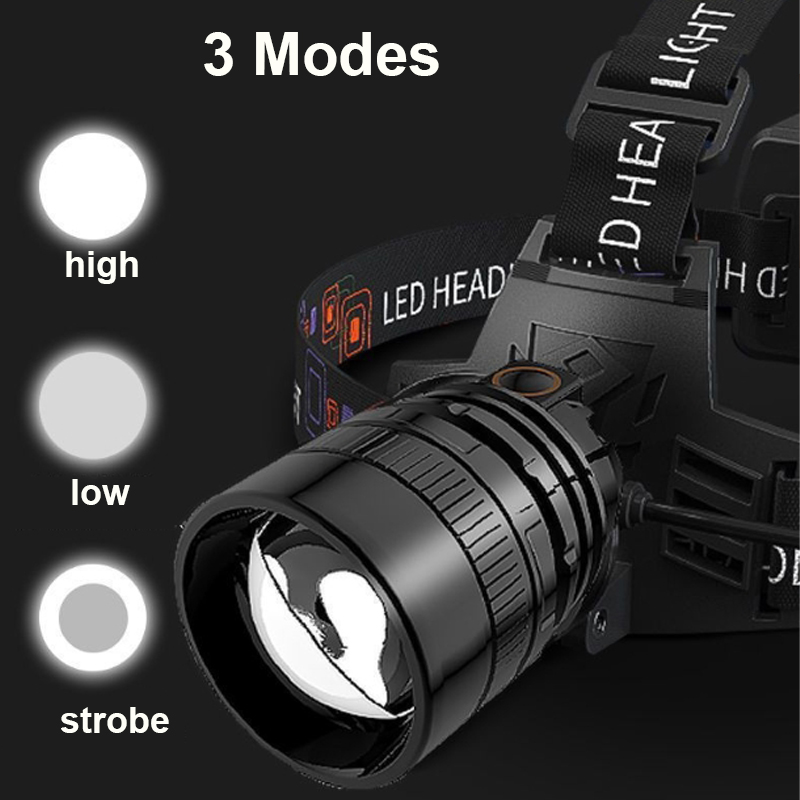 Powerful LED Headlamp Recharge - Outdoor Power Head บทวิจารณ์และราคา