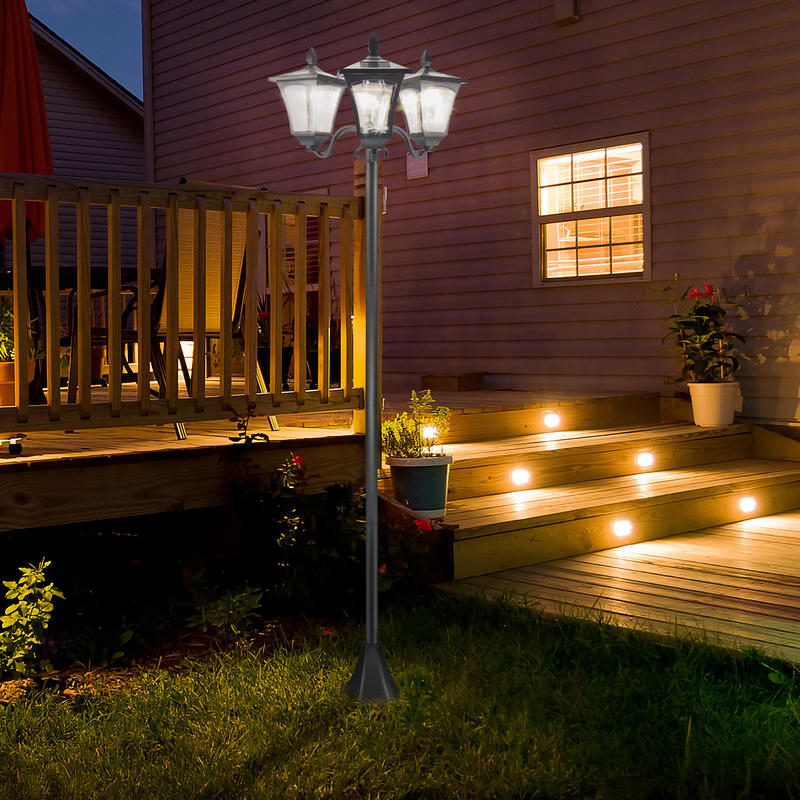 Outsunny Outdoor Lamp Post Lig - Outdoor Power Head บทวิจารณ์และราคา
