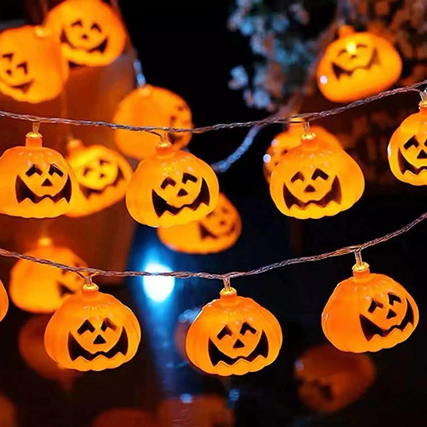 Halloween Pumpkin String Light - Outdoor Power Jack บทวิจารณ์และราคา