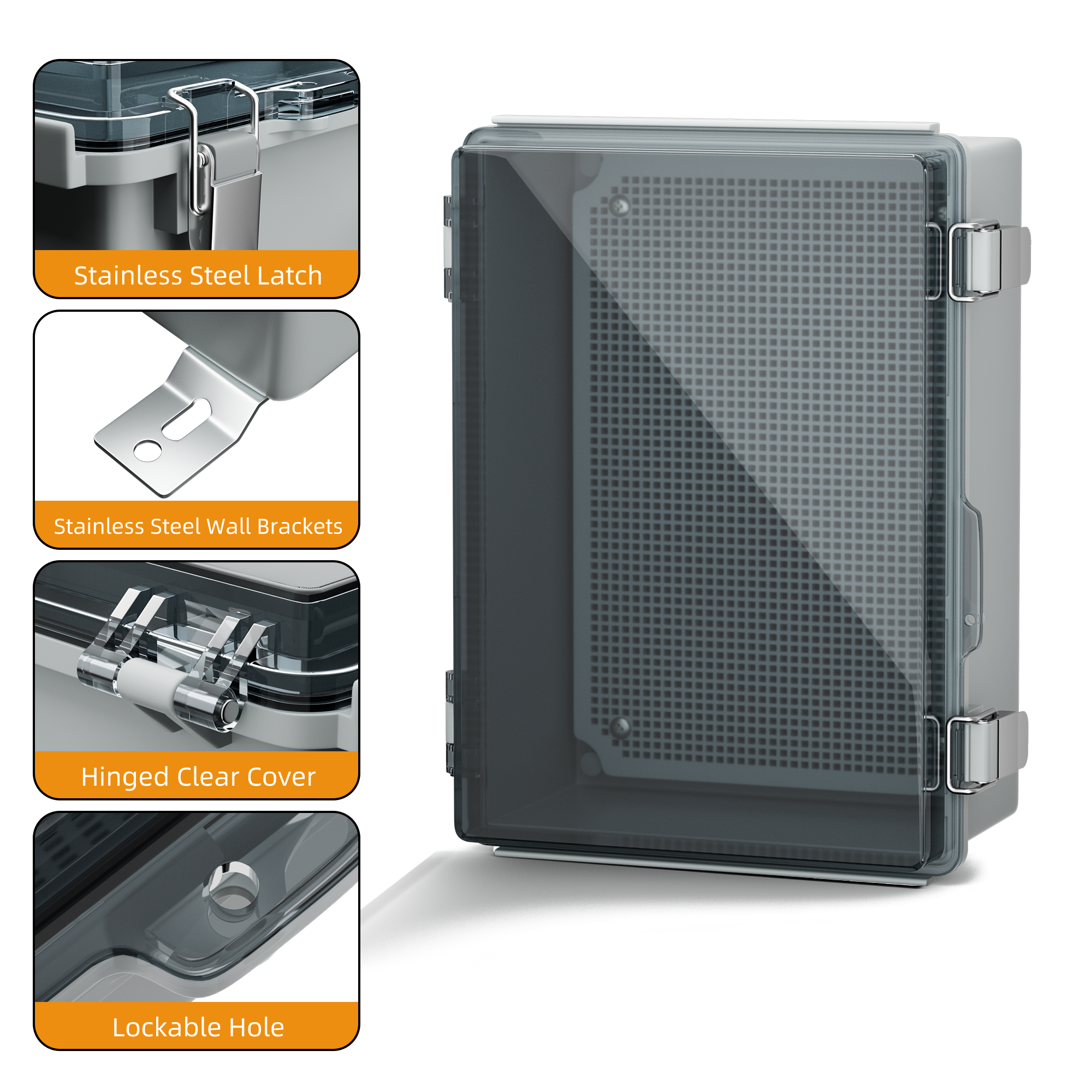 Clear Electrical Enclosure Box - Outdoor Power Supply Box บทวิจารณ์และราคา