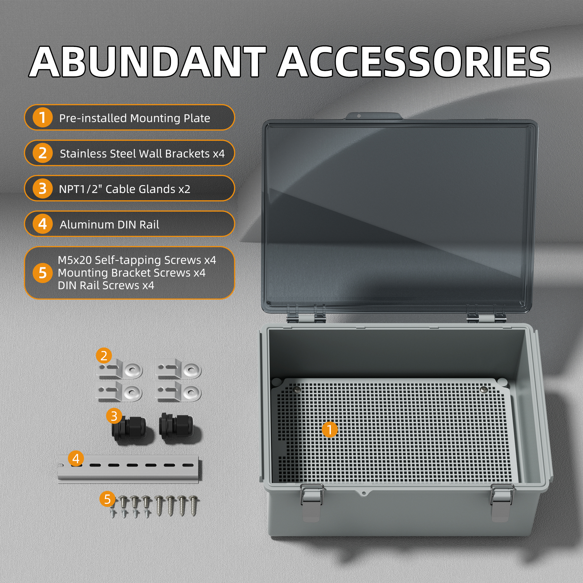 Clear Electrical Enclosure Box - Outdoor Power Supply Box บทวิจารณ์และราคา