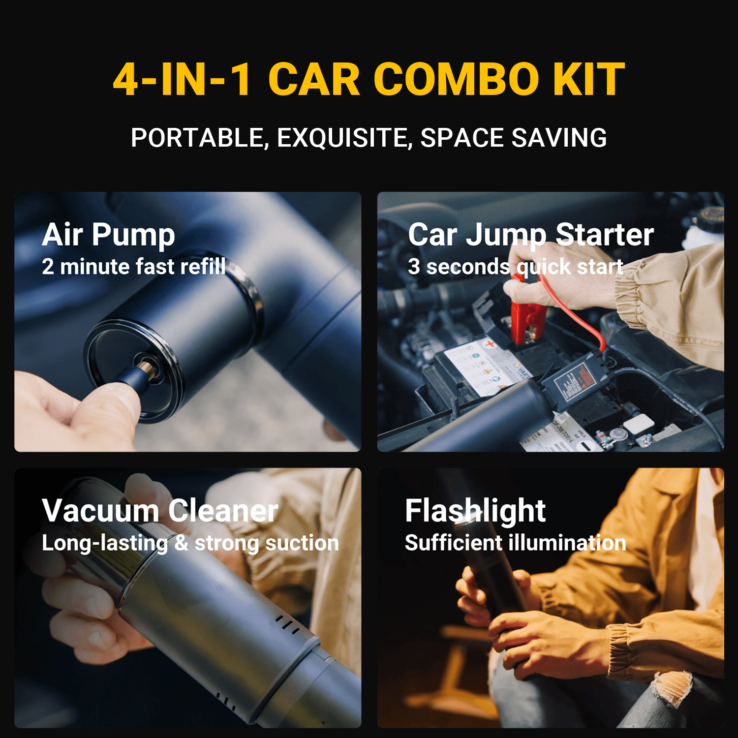 Car Jump Starter 5 In 1 Pump A - Outdoor Power Vacuum บทวิจารณ์และราคา