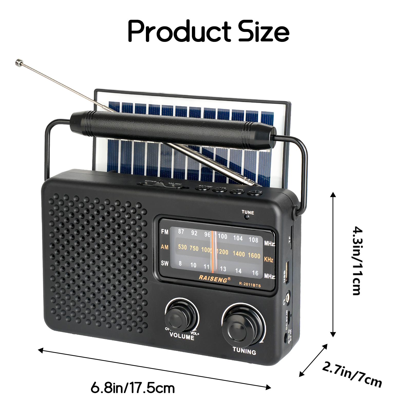 R-2011BTS portable radio AM FM - Outdoor Power Jack บทวิจารณ์และราคา