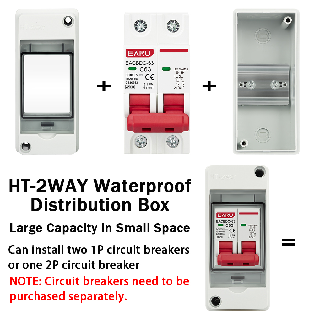 HT-2 IP65 Waterproof Distribut - Outdoor Power Supply Box บทวิจารณ์และราคา